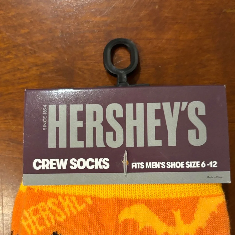 Halloween‎ Orange Crew Socks for Men